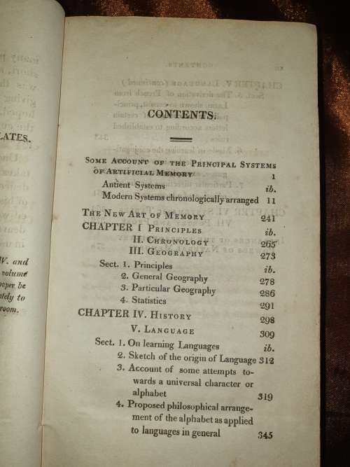 1st Ed 1812 - The New Art of Memory by M. Gregor von Feinaigle