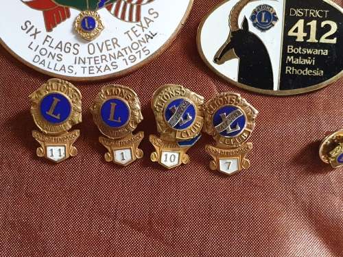 30 pieces Lions Club Memorabilia. Includes Paper knive Measuring Tape. All in one lot.