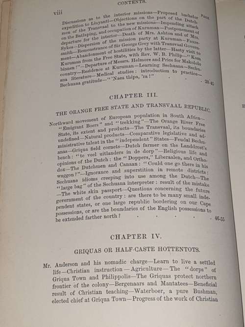 * 1871 * Ten years NORTH OF THE ORANGE RIVER from 1859 - 1869 - John Mackenzie