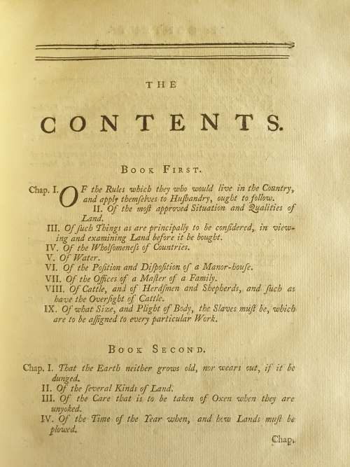 * 1745 * Junius Moderatus Columella of Husbandry in Twelve Books: And his book concerning Trees