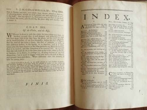 * 1745 * Junius Moderatus Columella of Husbandry in Twelve Books: And his book concerning Trees