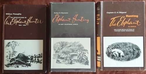 African Hunting - Three books on Elephant Hunting. All in one lot.