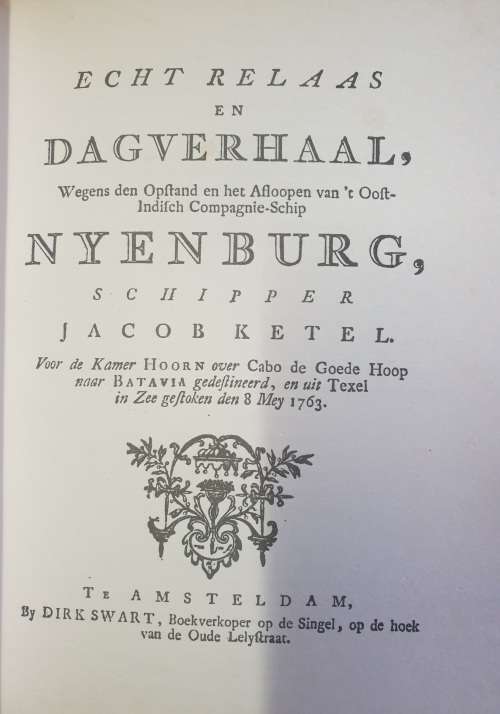 Echt Relaas en Dagverhaal, NYENBURG, Herdruk Nr 65