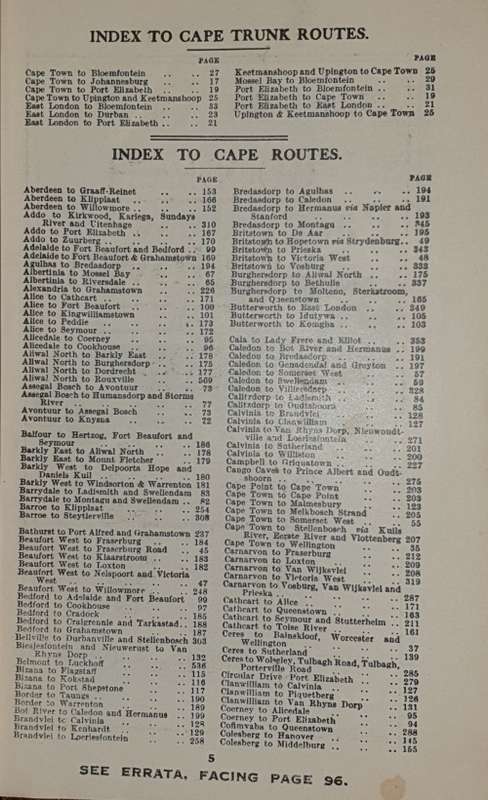 ** 1924 ** Donaldson`s South African Motor Routes. Ken Donaldson