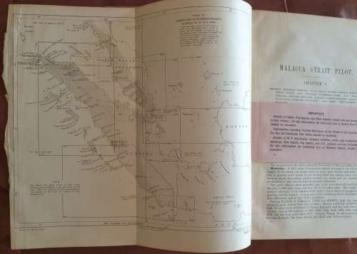 MALACCA STRAIT PILOT - First Ed 1924. Malacca Straight & W/C Sumatra