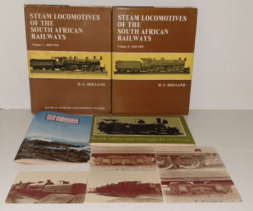 Steam Locomotives of the South African Railways, Vol 1 & 2, plus original photos