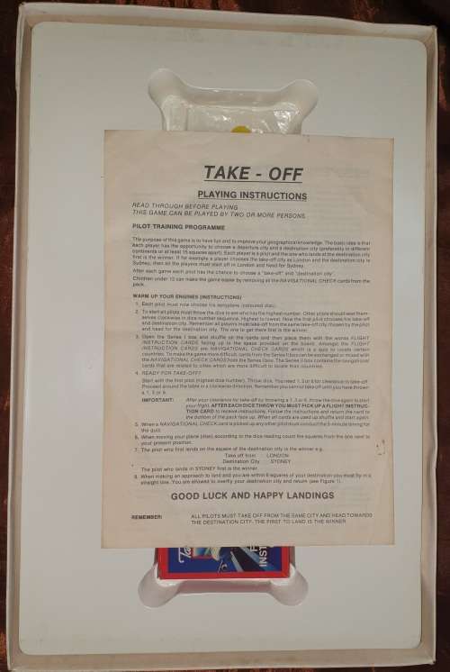 Vintage `TAKE OFF` Board Game, Complete.