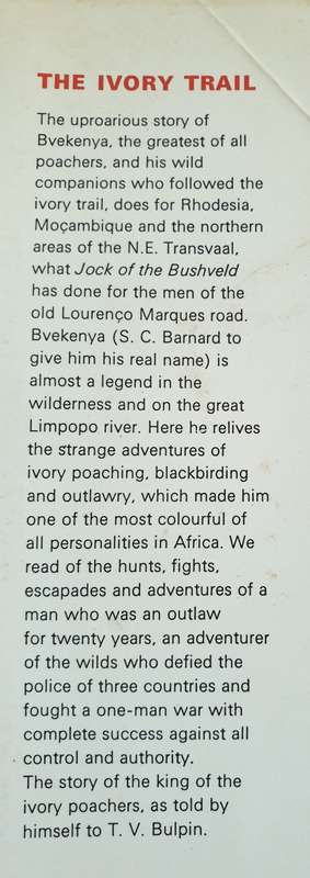 THE IVORY TRAIL - T. V. BULPIN.
