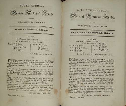 * 1849 * The Cape of Good Hope Almanac.