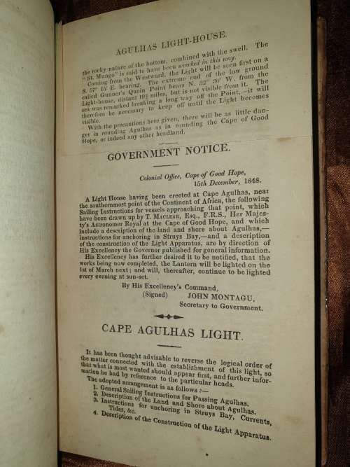 * 1849 * The Cape of Good Hope Almanac.
