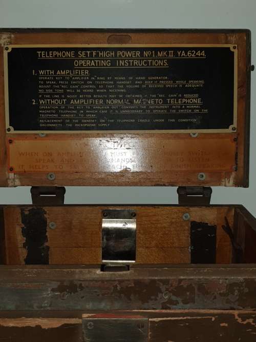 WW2 - No 1. MK II. YA.6244 Field Telephone.