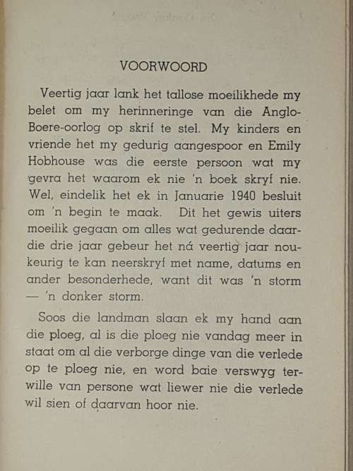 UIT DIE DONKER WOUD - Ouma Bezuidenhout (Boere-oorlog / Konsentrasiekamp)
