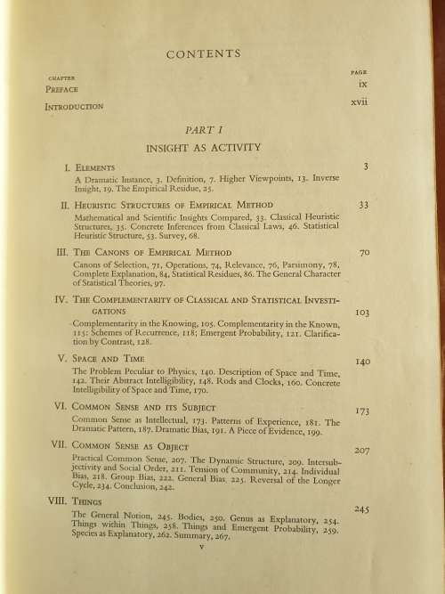 *1957* Insight. A Study of Human Understanding. Bernard J.F. Lonergan.