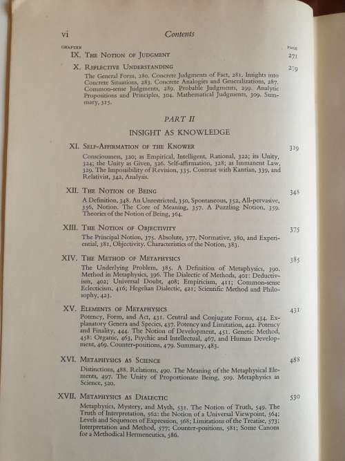 *1957* Insight. A Study of Human Understanding. Bernard J.F. Lonergan.