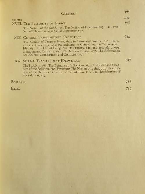 *1957* Insight. A Study of Human Understanding. Bernard J.F. Lonergan.