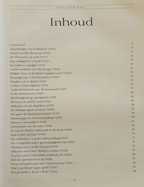 Eeugenoot & Huisgenoot Gedenkuitgawe
