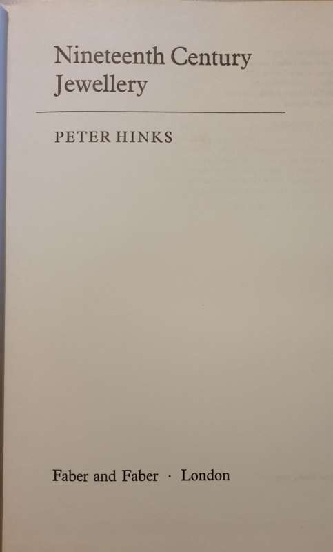 Nineteenth Century Jewellery - Peter Hinks