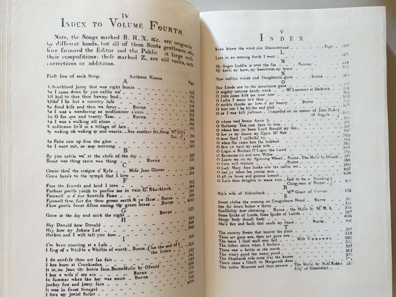 The Scots Musical Museum 1787-1803. James Johnson & Robert Burns