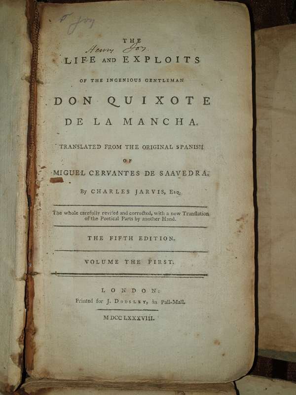 *1788* Don Quixote de la Mancha (English) Complete in 4 Volumes.