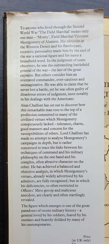 * Signed & Inscribed* Montgomery of Alamein. Alun Chalfont