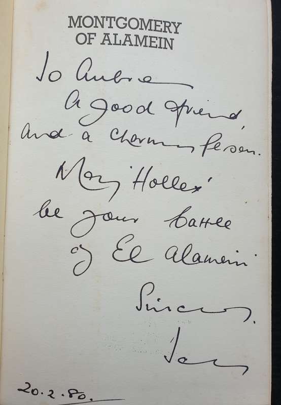 * Signed & Inscribed* Montgomery of Alamein. Alun Chalfont