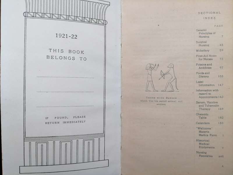 **1921 - 1922** Nurse`s Diary, South African Edition