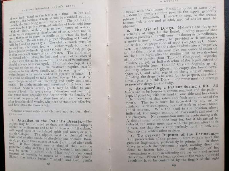 **1921 - 1922** Nurse`s Diary, South African Edition