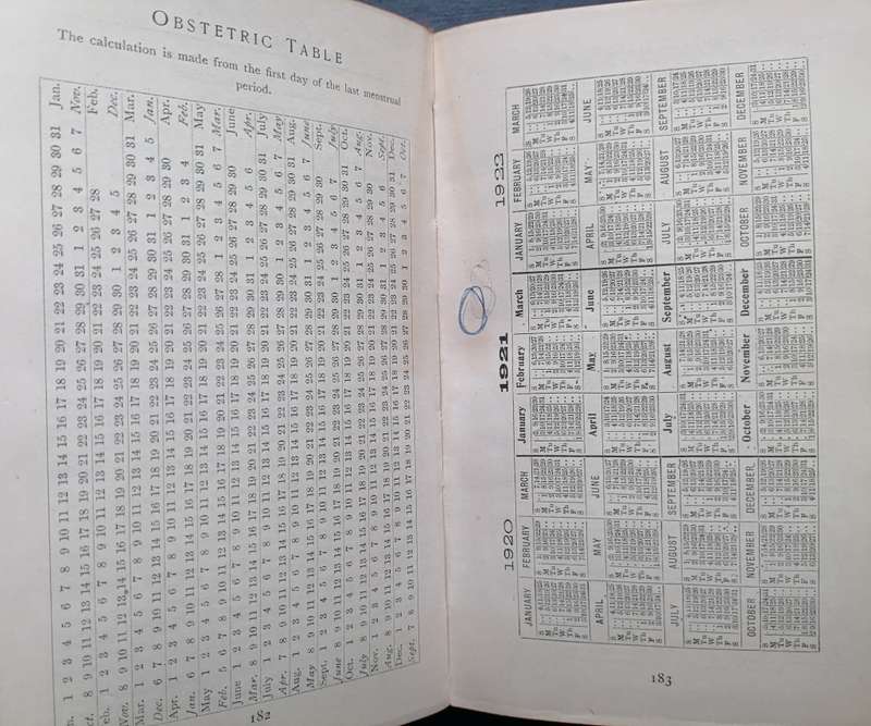 **1921 - 1922** Nurse`s Diary, South African Edition