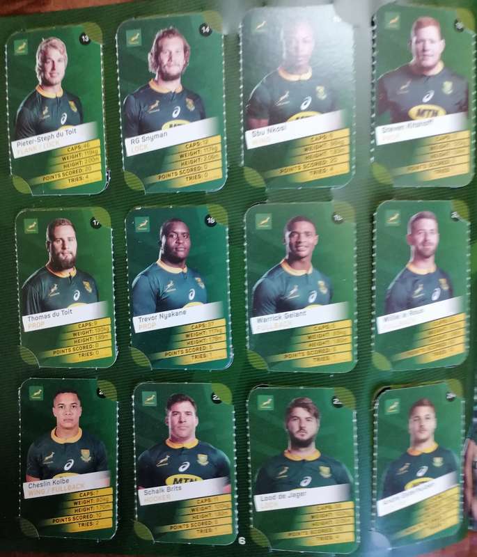 Pick n Pay Super Cards, complete with all 72 Rugby Cards