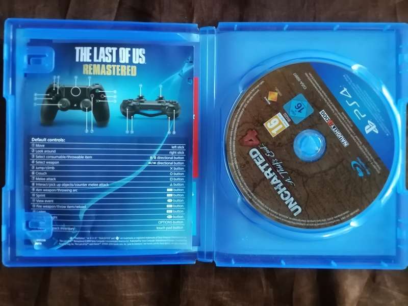 Naughty Dog Collection PS4. Uncharted 1-4 and The last of Us 1 Remastered.