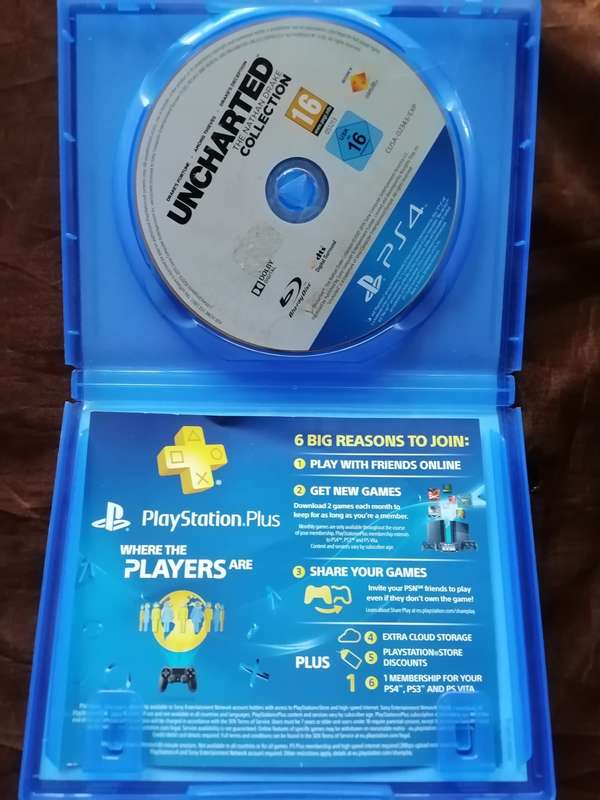 Naughty Dog Collection PS4. Uncharted 1-4 and The last of Us 1 Remastered.