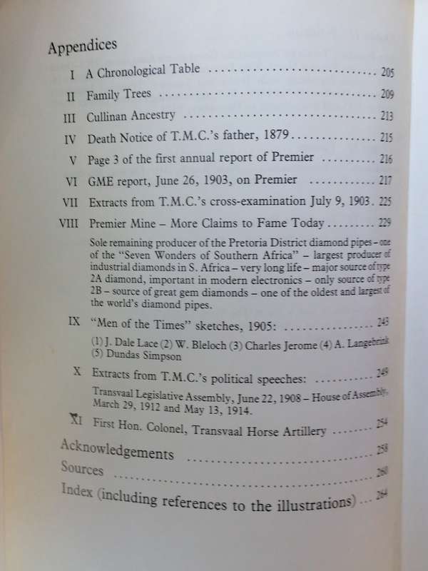 Thomas Major Cullinan -  A Biography by Nigel Helme.