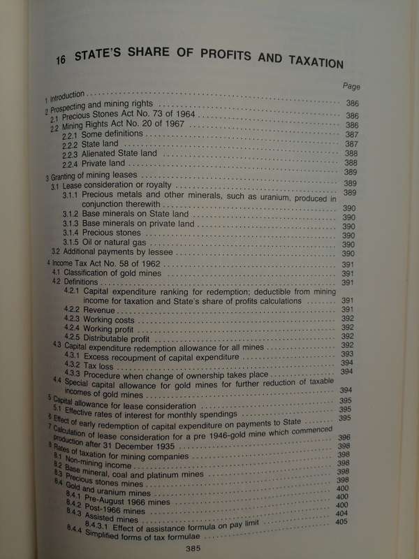 *1987* South African Mine Valuation - C.D. Storrar. Chamber of Mines of South Africa