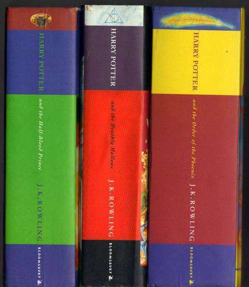 3 x HARRY POTTER, 1st ED, H/C