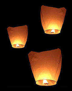 BULK (minimum 10) SMALL MIXED COLOUR SKY LANTERN - PERFECT FOR ANY DAY!!!
