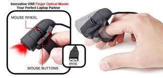 3D USB Finger Mouse Optical Laptop Notebook PC 1200DPI