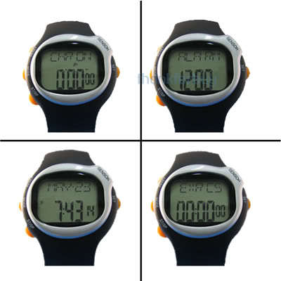 4th Generation Touch sensor PULSE HEART RATE WATCH Monitor Calorie Counter Sport