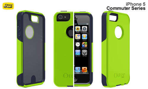 SPECIAL NEW Black iPhone 5 5s OtterBox Commuter Case W/Screen Protector YELLOW