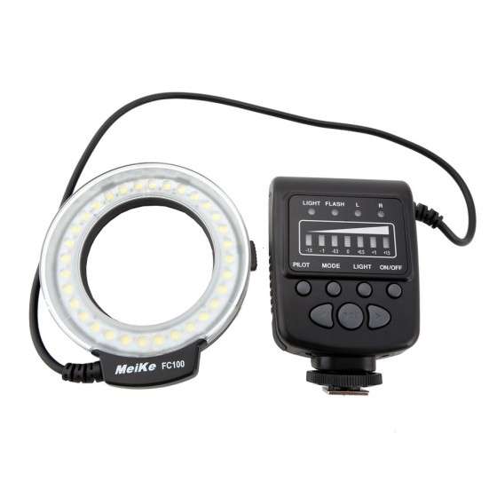Meike FC-100 Macro Ring Flash/Light LED for Canon EOS 700D 650D 5D III Nikon D7100 D7000 d1690