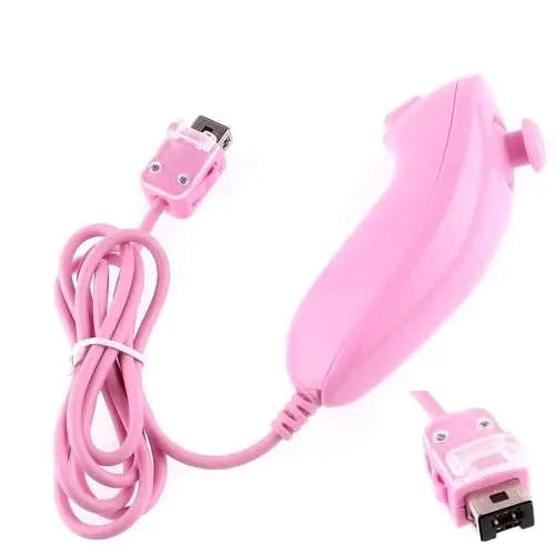 Pink Remote + Nunchuk Controller For Nintend Wii