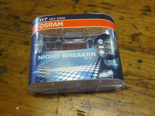 H7 Osram Nightbreaker Plus Globes  sold as a pair - Latest High-Power Technology - Up to 90% more