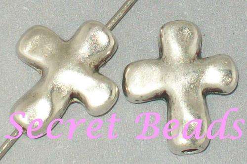 Antique Silver Cross Spacer - 1pc