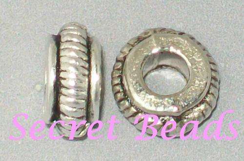Antique Silver Spacer - (50pcs)