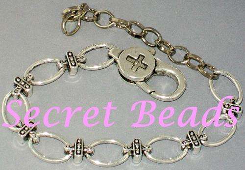 Antique Silver 8-link Bracelet with extender