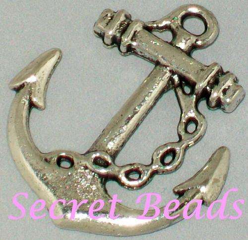 Antique Silver Anchor Connector/Charm