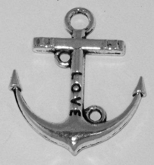 Antique Silver Infinity "Love" Anchor Connector  - 1pc