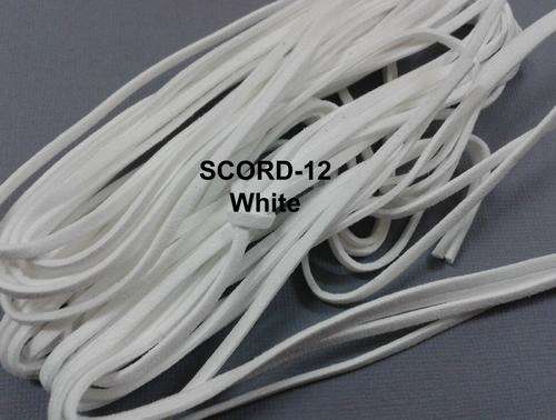 White - 1.5 X 2.7mm Suede velvet leather cord - 1m