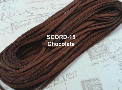 Choc - 1.5 X 2.7mm Suede velvet leather cord - 1m