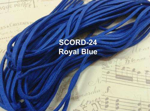 Royal - 1.5 X 2.7mm Suede velvet leather cord - 1m