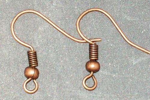 50 pair (100 pieces) - Copper Earring Hooks